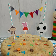 Cargar imagen en el visor de la galería, Decoración Columpios Banderitas de Colores Celeste