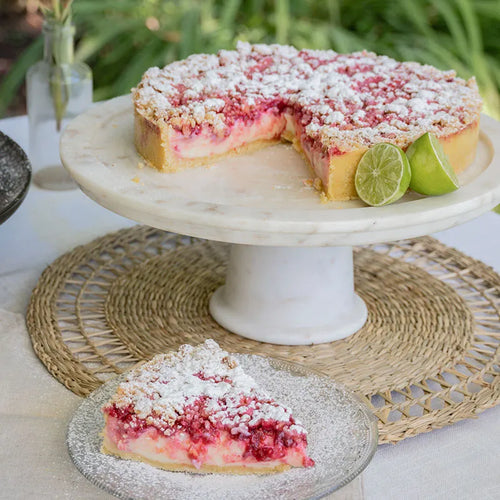 Crumble de Limón con Frambuesas