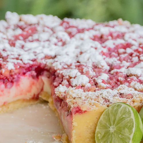 Crumble de Limón con Frambuesas